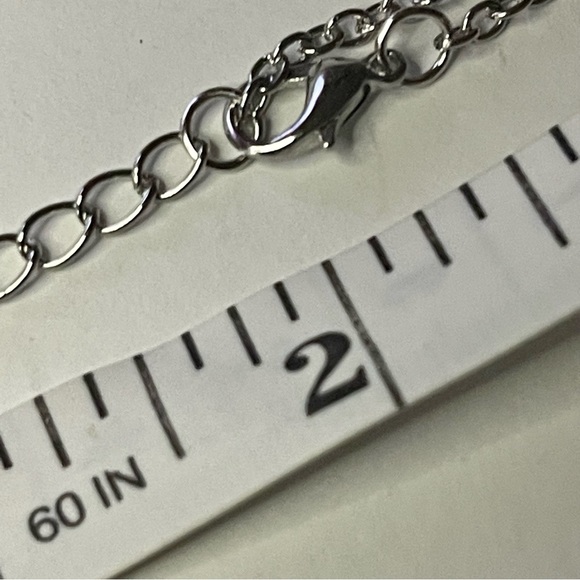 New Sterling Silver Handmade Natural Turquoise Religious Catholic Cross Necklace - Picture 12 of 14